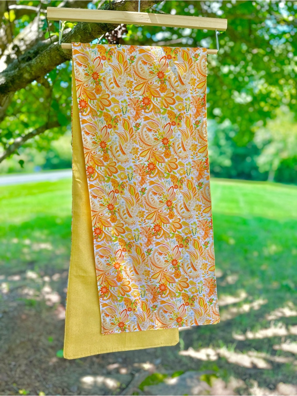 New Custom Made Disney Orange Bird Inspired Table Runner